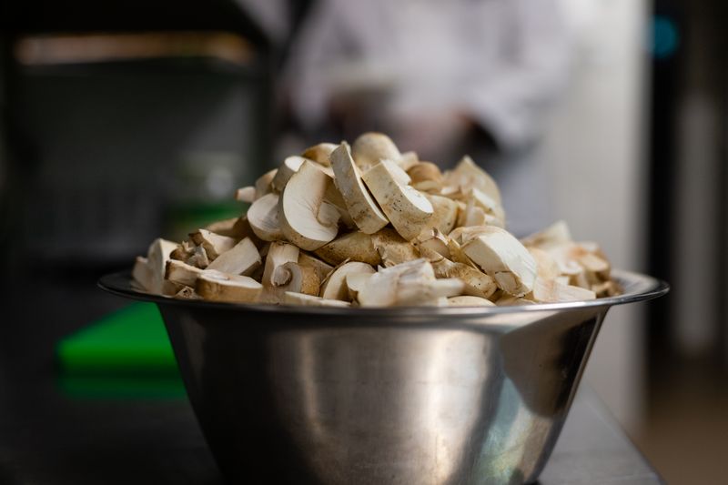Inside the Pizza factory kitchen in Anaheim
